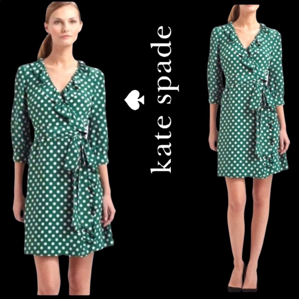Size 6 Kate Spade New York Daniella Silk Wrap Dress